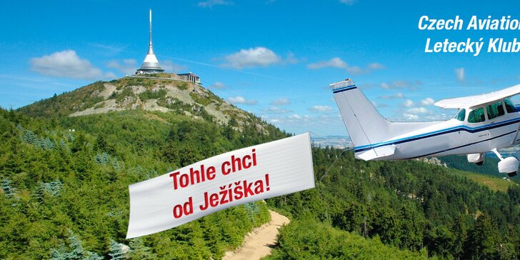 Vyhlídkové lety Cessnou 172 do českého nebe