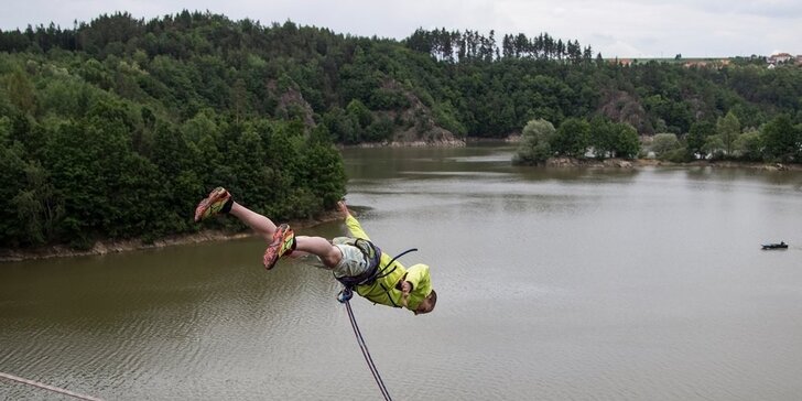 Adrenalinový Rope jump z 25 metrů