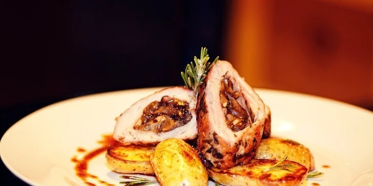 Vánoční menu o 3 chodech v restauraci ne-SMYSL