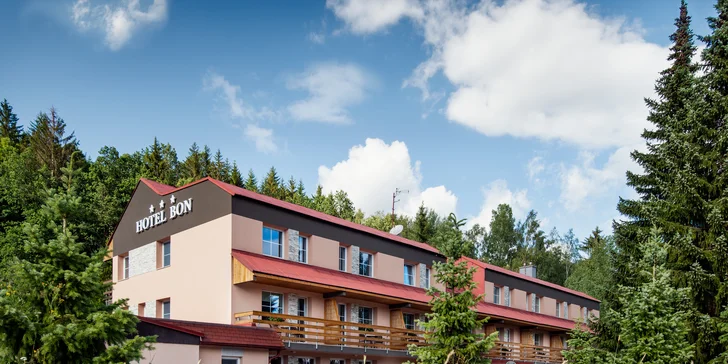 U hotelu je minigolf a naproti němu tenisové kurty. 