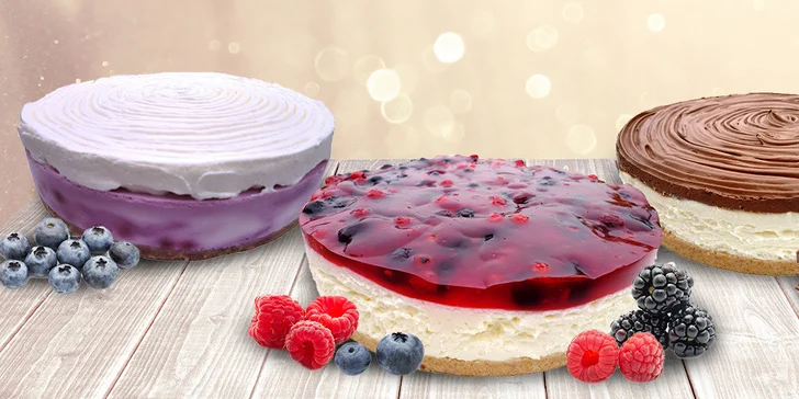 Cheesecake dorty ze streetcafé - výběr ze 3 druhů