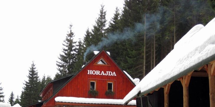 Lyžování i relax - horská chata Horajda v Krkonoších