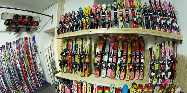 Servis a zapůjčení lyží, snowboardu či celé výbavy