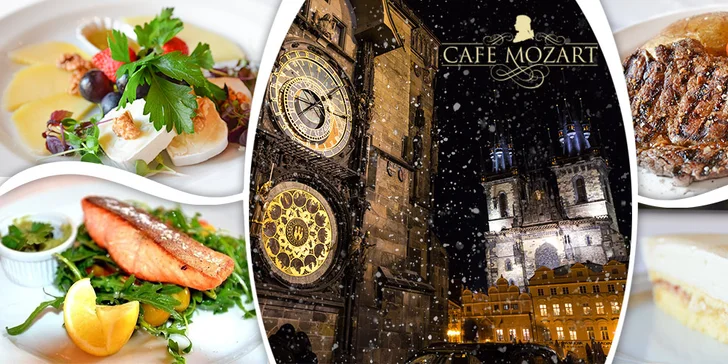 Parádní 3chodové menu pro dva v Café Mozart