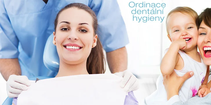 Profesionální dentální hygiena či pískování Air Flow
