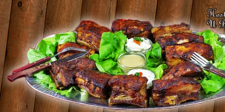 Vepřová žebírka pečená pro 3-5 osob - 3 kg