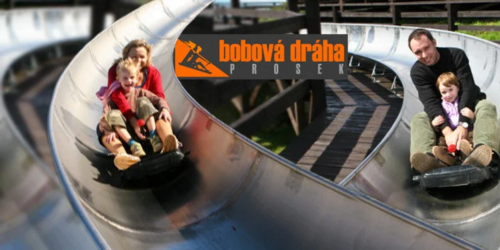 6 jízd na bobové dráze Prosek – ať vám vlají vlasy!