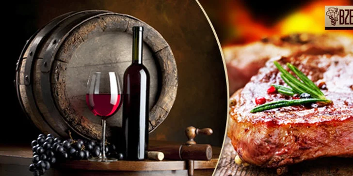 Skvělé steakové menu pro dva ve Bzenecké vinárně