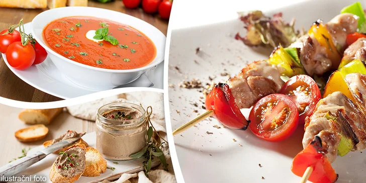 Bohaté menu pro dva v restauraci U Rašků