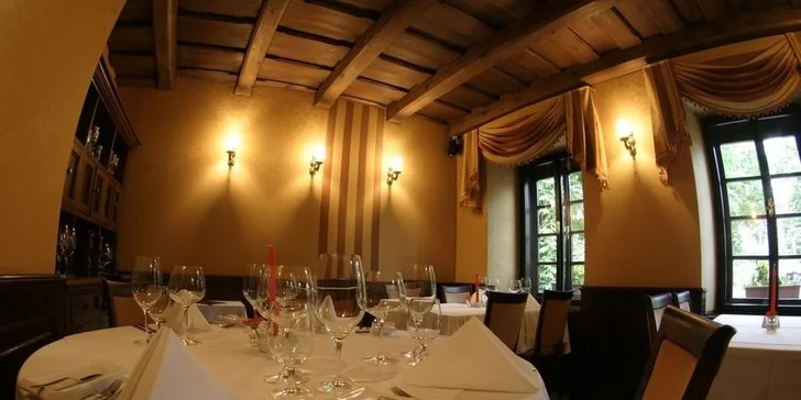 Slavnostní zimní menu pro dva U Zlaté Hrušky