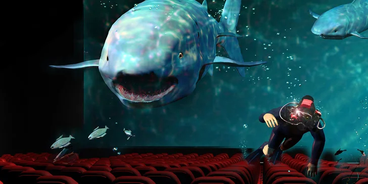 2 lístky do 5D kina Harfa na interaktivní film