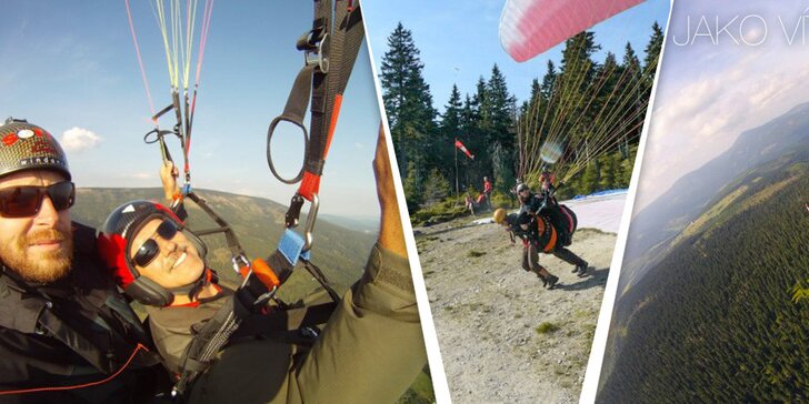 Tandemový paragliding - nezapomenutelný zážitek
