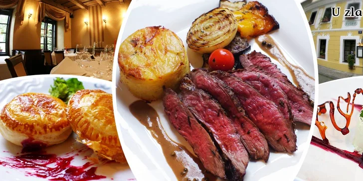 Slavnostní zimní menu pro dva U Zlaté Hrušky