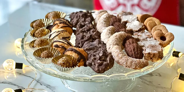 Bezlepkové cukroví na vyzvednutí v centru Prahy: 600 g o 7 druzích