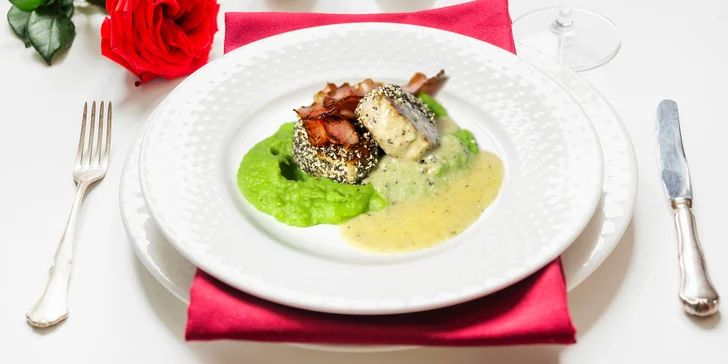  Hotelová restaurace se nachází v zimní zahradě, ze které si užijete dechberoucí výhled na řeku Lužnici a panorama města Tábor, případně můžete posedět na krásné terase.