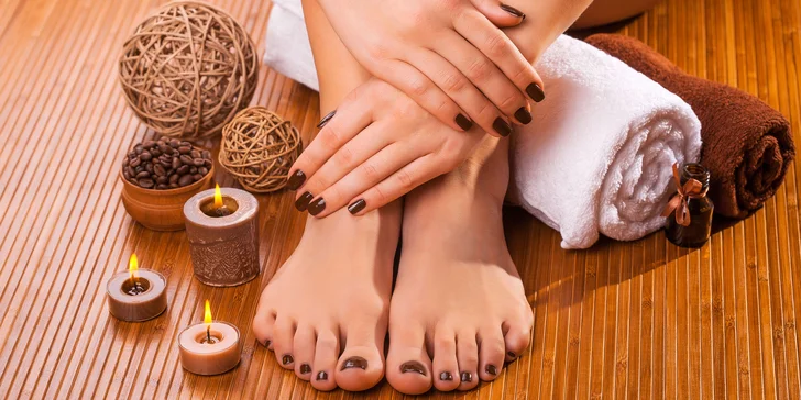 Japonská manikúra, shellac, gélové nechty, duo wellness pedikúra a klasická pedikúra