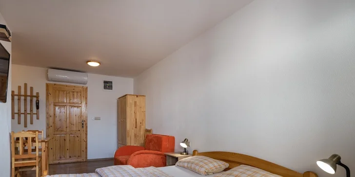 Pohodlí si zde užijí páry i rodiny.