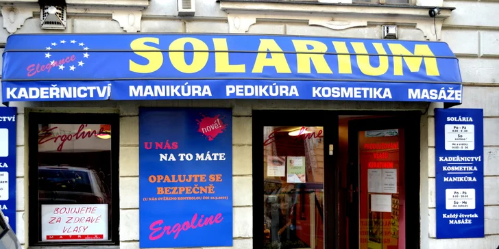 Permanentka na solárium v hodnotě 1000 Kč