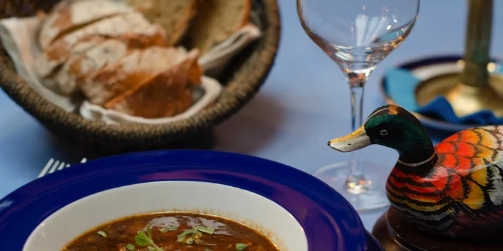 Exkluzivní zvěřinové menu pro dva v restauraci U Modré Kachničky
