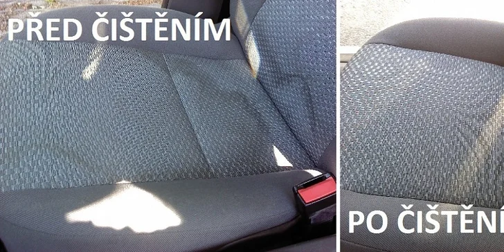 Kompletní tepování auta - sedadla, kufr a strop