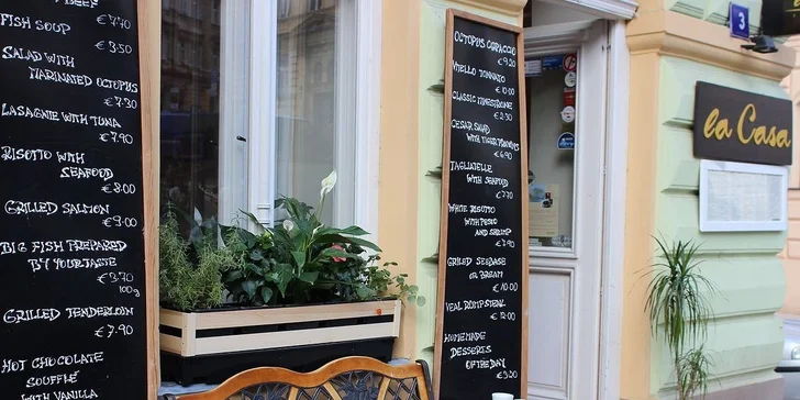 Večeře s mořskými plody pro dva v trattorii La Casa