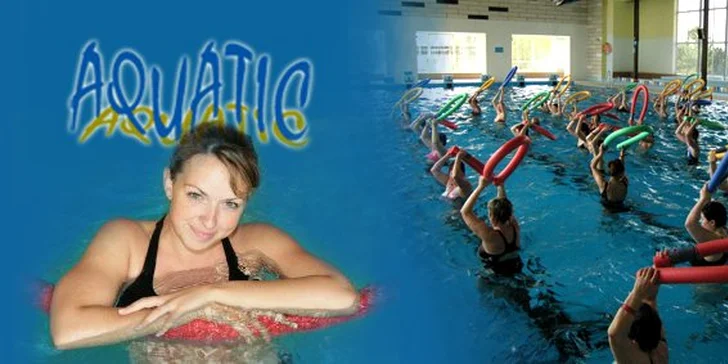 299 Kč za PĚT vstupů na aqua aerobic v hodnotě 750 Kč! Skvělé cvičení bez zátěže kloubů s 60% slevou.