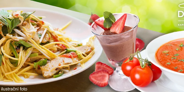 Tříchodové menu pro dva z italských specialit
