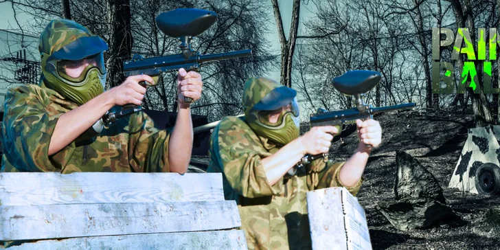 Paintballová bitva až pro 20 hráčů – akce i strategie