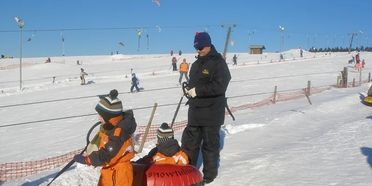 4 báječné jízdy na snowtubingu v Božím Daru