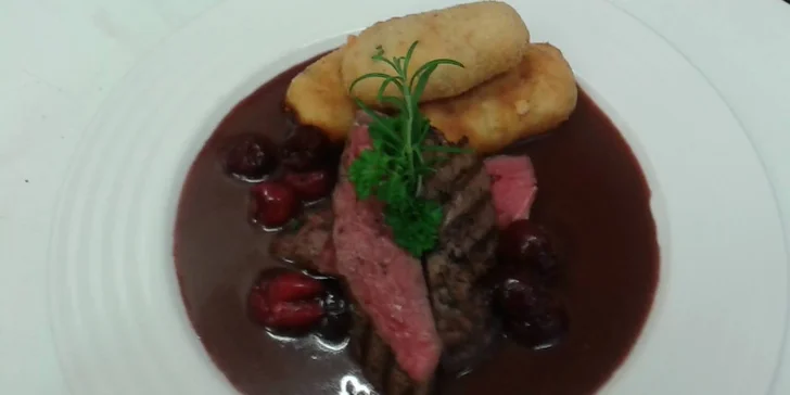 Vybrané zvěřinové menu o 3 chodech v Hastrmance