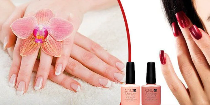 P-shine nebo CND Shellac pro přirozený vzhled nehtů