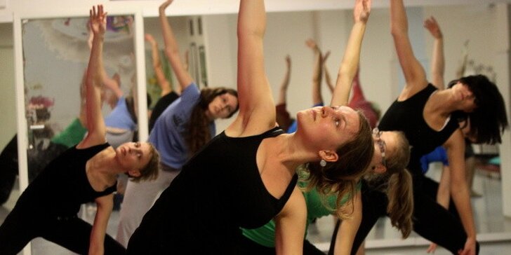 5 lekcí ve studiu Tančit může každý – fitjazz, moderní tanec i joga