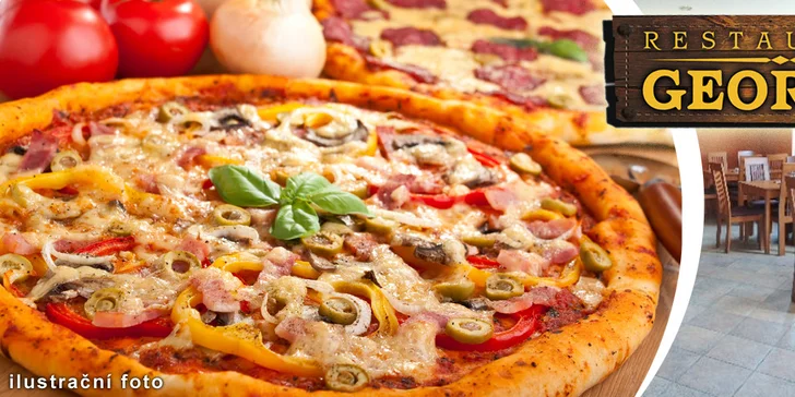 Dvě křupavé pizzy dle výběru v restauraci Georgia