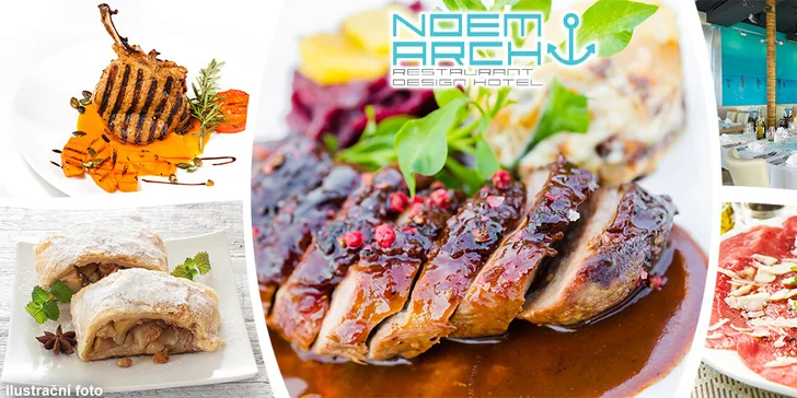 Špičkové vánoční menu v restauraci Noem Arch