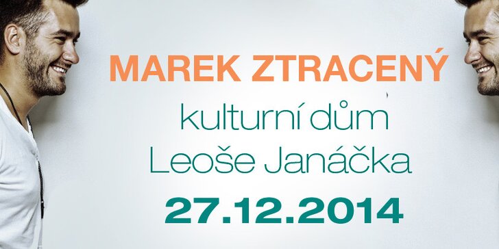 Vstupenka na koncert Marka Ztraceného 27. 12.