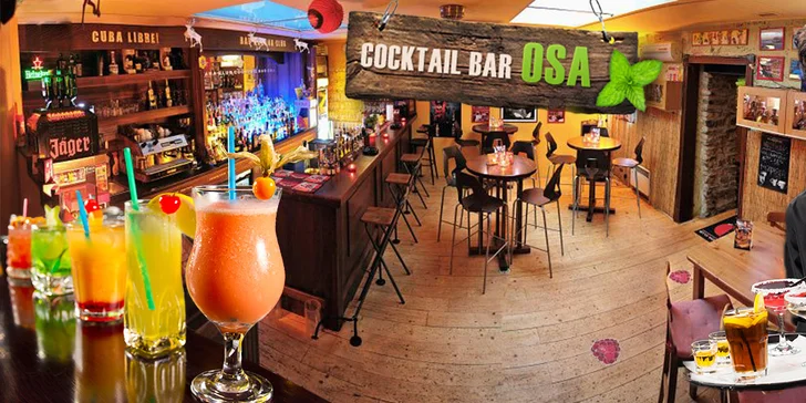 2 nebo 10 koktejlů v oblíbeném cocktail baru Osa