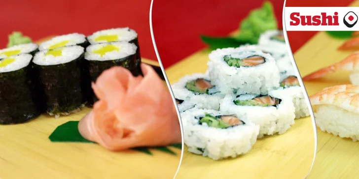 28 kousků sushi dle vašeho výběru v Sushi Best