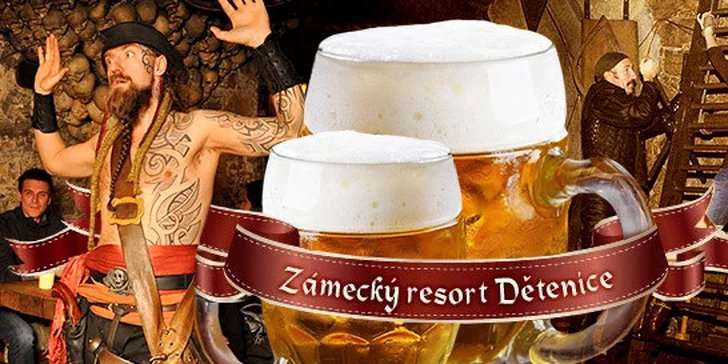 Noc plná zážitků ve Středověkém hotelu v Dětenicích