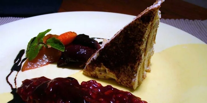 4chodové menu ve Zlatých časech pro dva