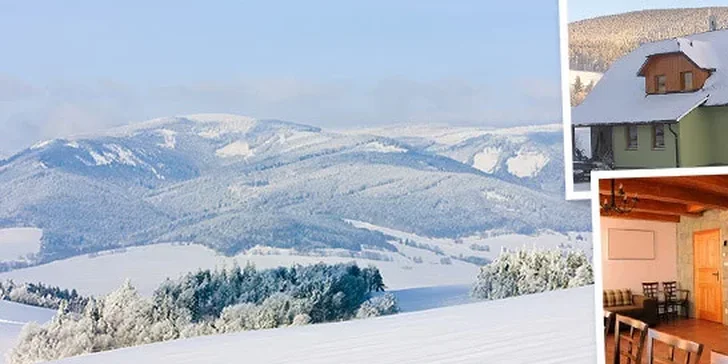 Týdenní pobyt na chalupě Pohoda v Jeseníkách. Komfortní ubytování až pro 22 lidí.