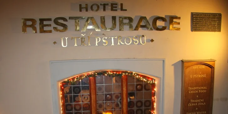 Báječné 3chodové menu pro 2 U Tří Pštrosů