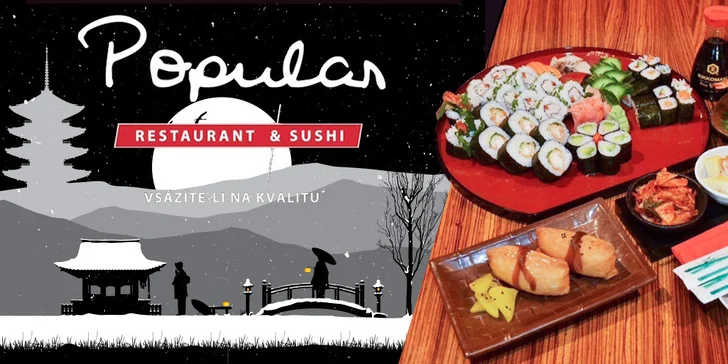 Domácí pasta, sushi a další ve vyhlášené restauraci