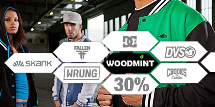 Nákup oblečení ve WOODMINT v hodnotě 500 Kč