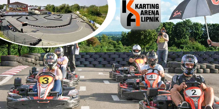 Jízda na nadupaných motokárách pro 2 osoby
