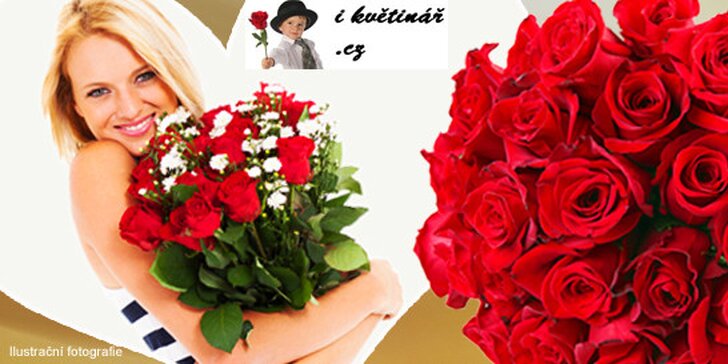 Romantické pugety holandských růží