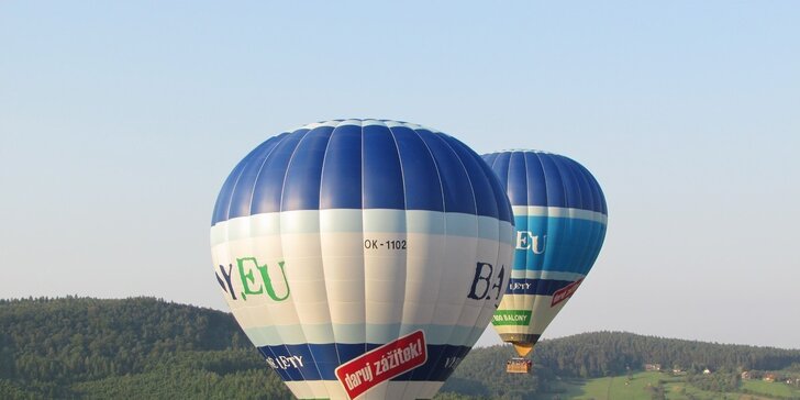 Odpočinek v Chřibských lesích včetně letu balonem