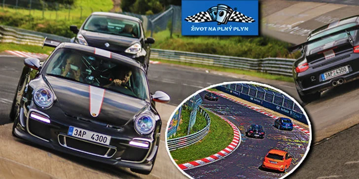 Jízda ve sporťáku po závodním okruhu Nordschleife