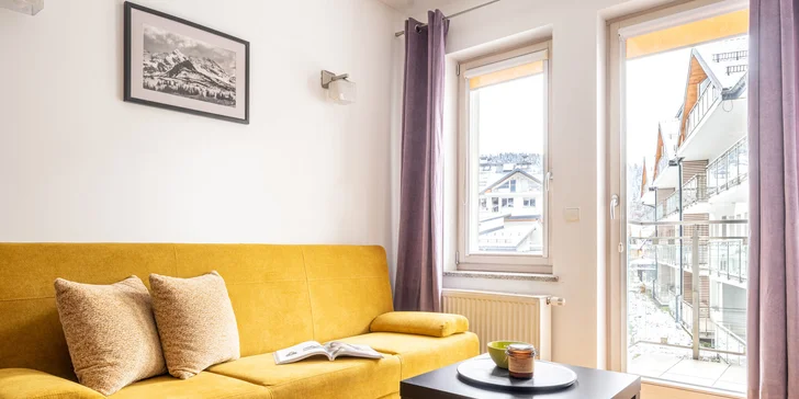 Apartmány mají elegantní a moderní vybavení s důrazem na co největší komfort. 