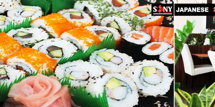 Sety plné lahodných japonských sushi specialit