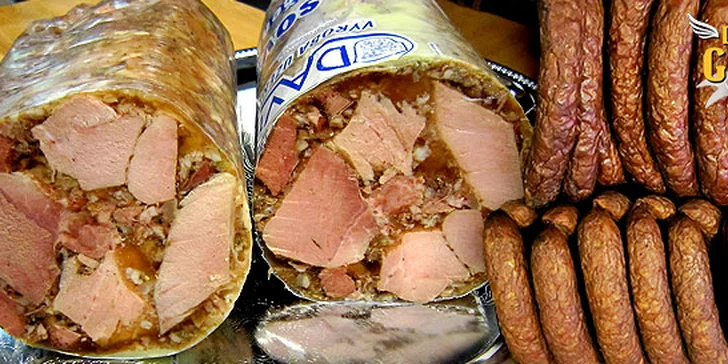 Kilo farmářské tlačenky nebo opavských klobásek